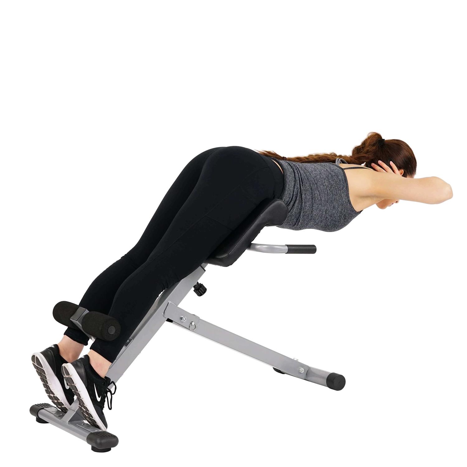 Sunny Health & Fitness 45 Degree Hyperextension Roman Chair - Image 3