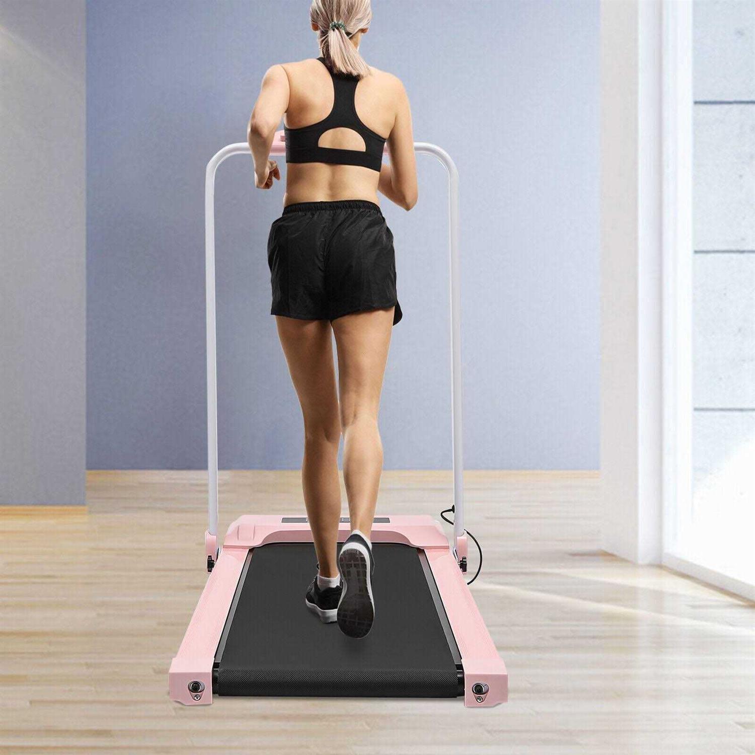 Electric Treadmill Jogging Walking Exercise Machine Under Desk w/Remote 2 In 1 - Image 3