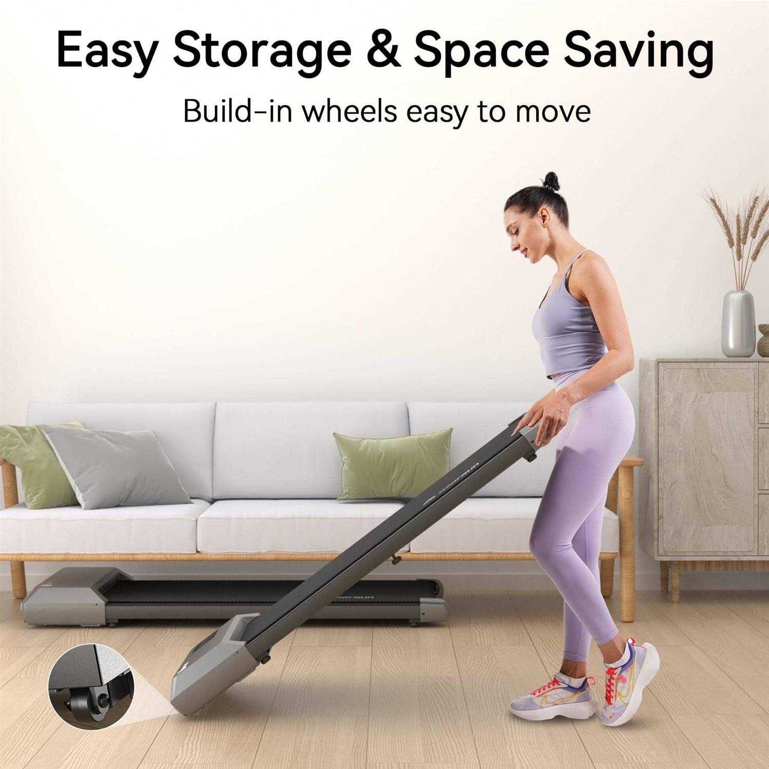 DeerRun Walking Pad Treadmill 2024 Upgrade Smart Treadmills for Home - Image 3