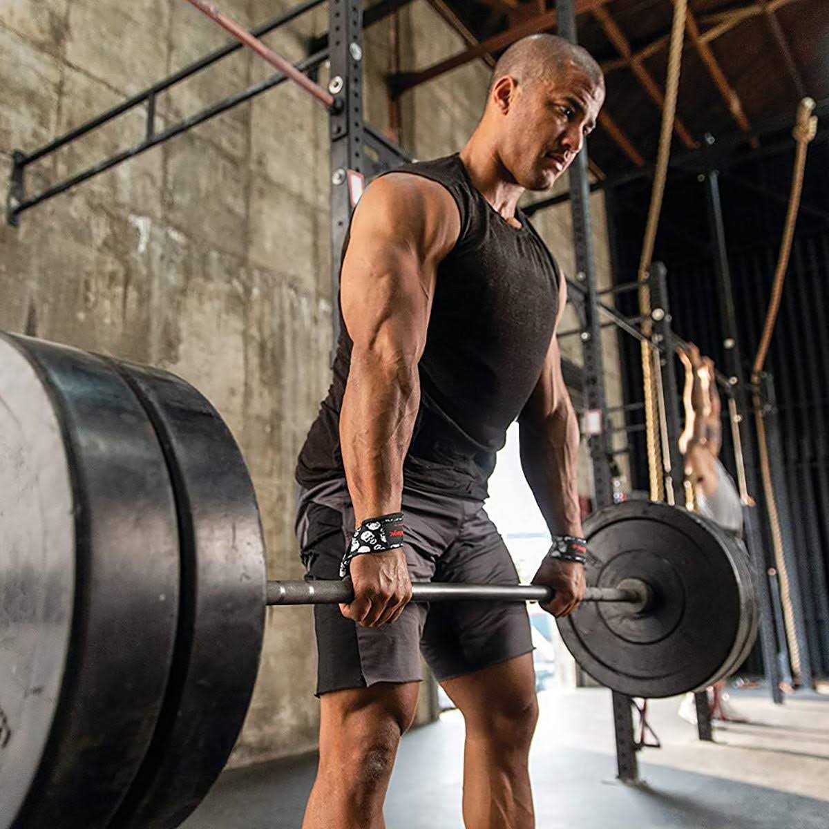 Harbinger Padded Cotton Lifting Straps - Image 5