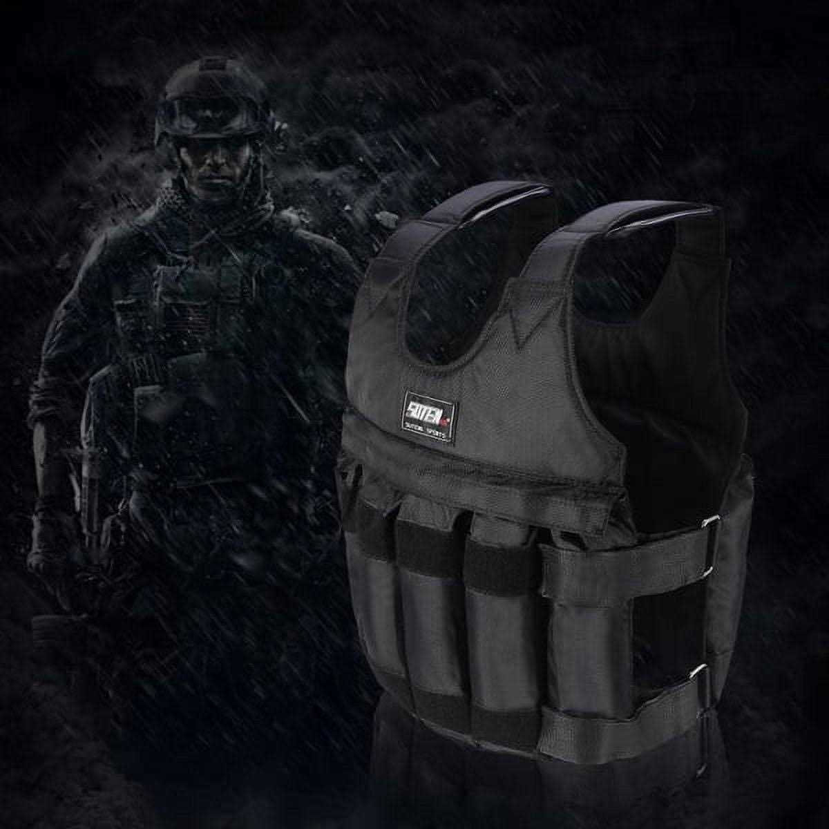 Jadeshay Weighted Vest for Men Workout Adjustable Weight Vests 20lbs/ 30lbs/ 40lbs/ 50lbs/ 100lbs Max Loading 110lbs Workout Equipment - Image 5