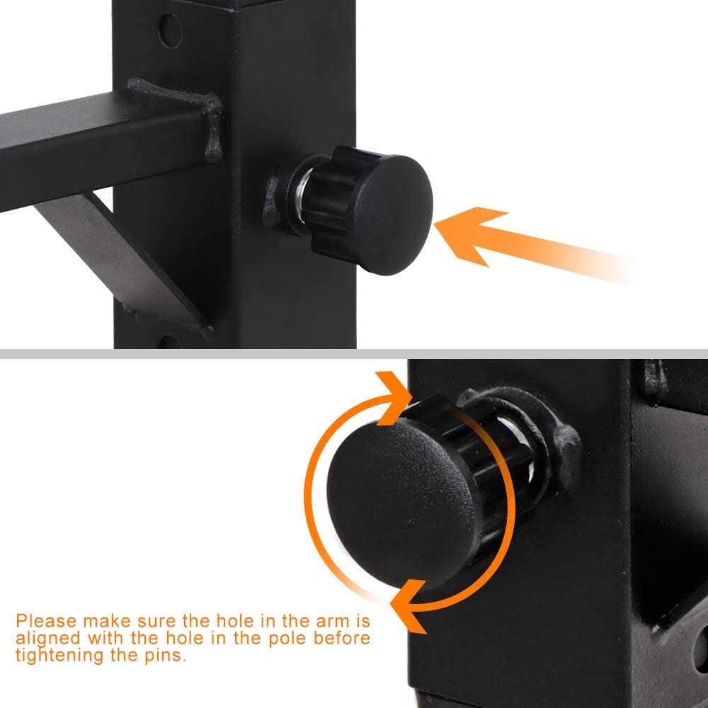 F2C Max Load 550Lbs Pair of Adjustable 40-66 Squat Rack Sturdy Steel Squat Barbell Free Bench Press Stands Gym/Home Gym Portable Dumbbell Racks - Image 4