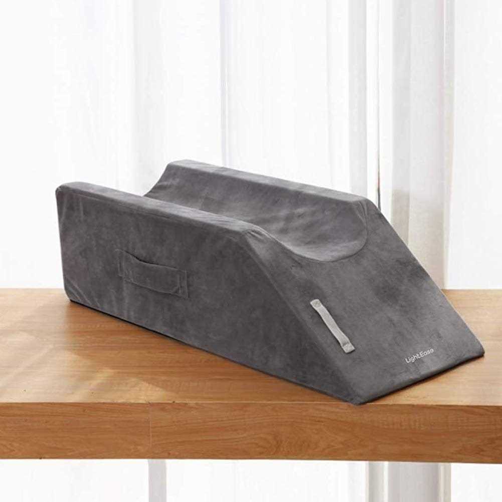 LightEase Memory Foam Leg Support and Elevation Pillow w/Dual Handles for Surgery, Injury, or Rest - Image 5