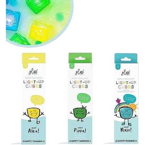 Glo Pals Water-Activated Light-Up Cubes Bundle for Sensory Play - Image 5