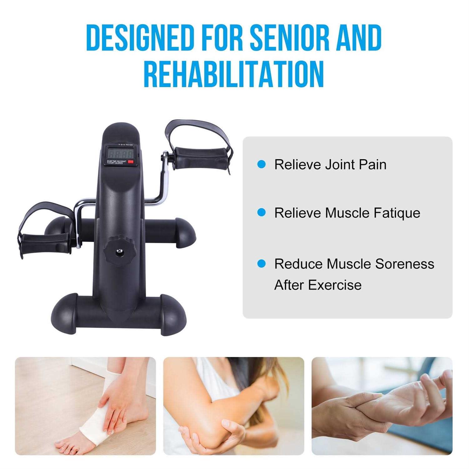 Mini Exercise Bike for Legs and Arm Pedal Stationary Under Desk Workout Cycle Home - Image 3