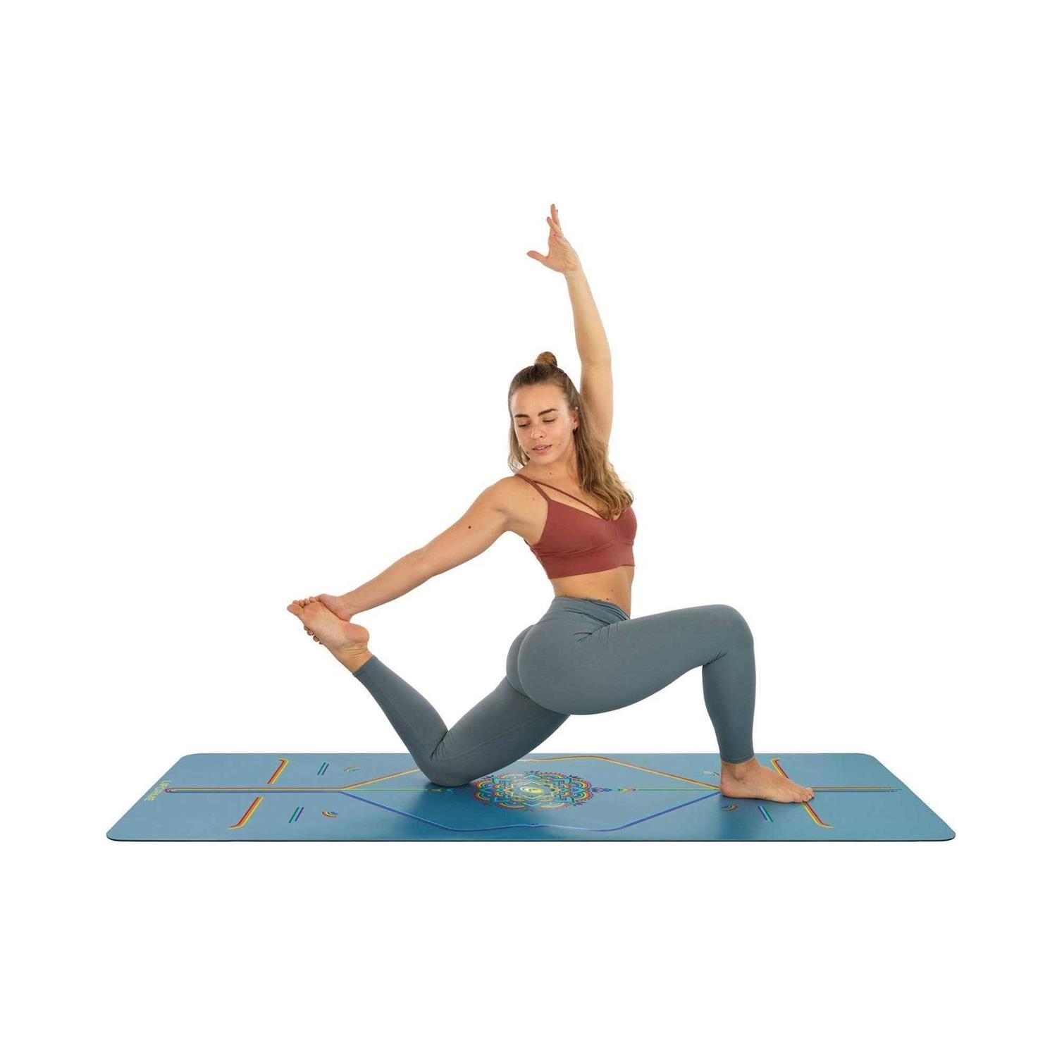 Liforme Printed Yoga Mat Collection Free Yoga Bag Patented Alignment System - Image 3