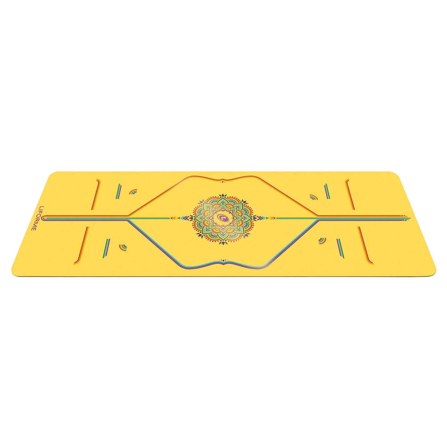 Liforme Printed Yoga Mat Collection Free Yoga Bag Patented Alignment System - Image 5