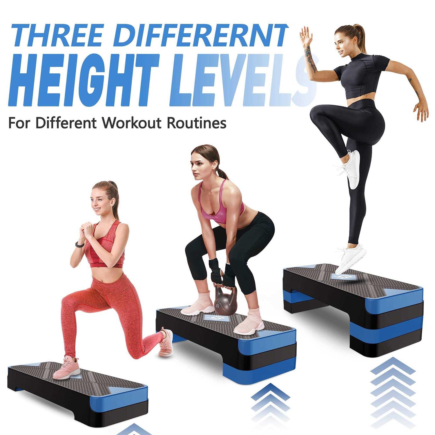 GYMMAGE Aerobic Exercise Step Adjustable Aerobic Stepper for Exercise Workout Step Platform for Step Up - Image 4