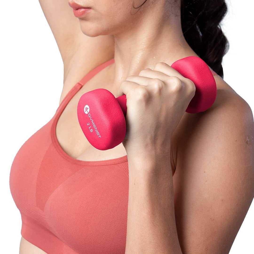 Gymenist Dumbbell Set With Hard Plastic Case Includes 3 Pairs And A Hard Travel Carry Storage Case - Image 5