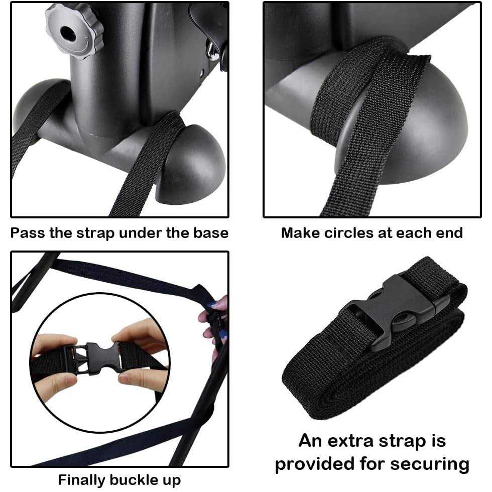 Mini Exercise Bike himaly Under Desk Bike Pedal Exerciser Portable Foot Cycle Arm & Leg Peddler Machine with LCD Screen Displays - Image 5