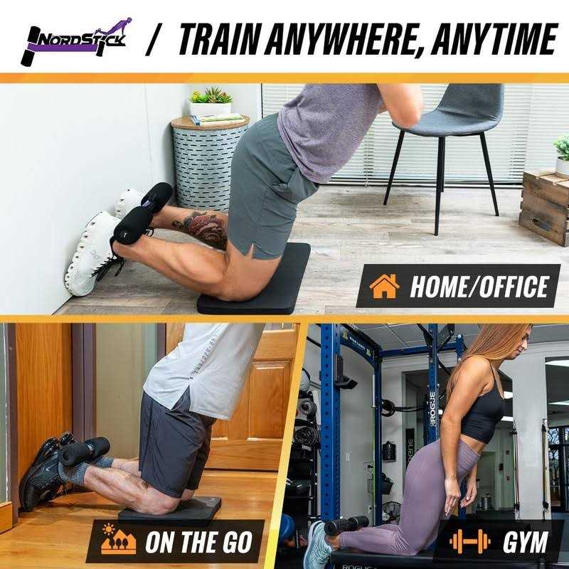 NordStick Nordic Hamstring Curl Strap Original Nord Stick Exercise Set for Home and Travel - Image 4