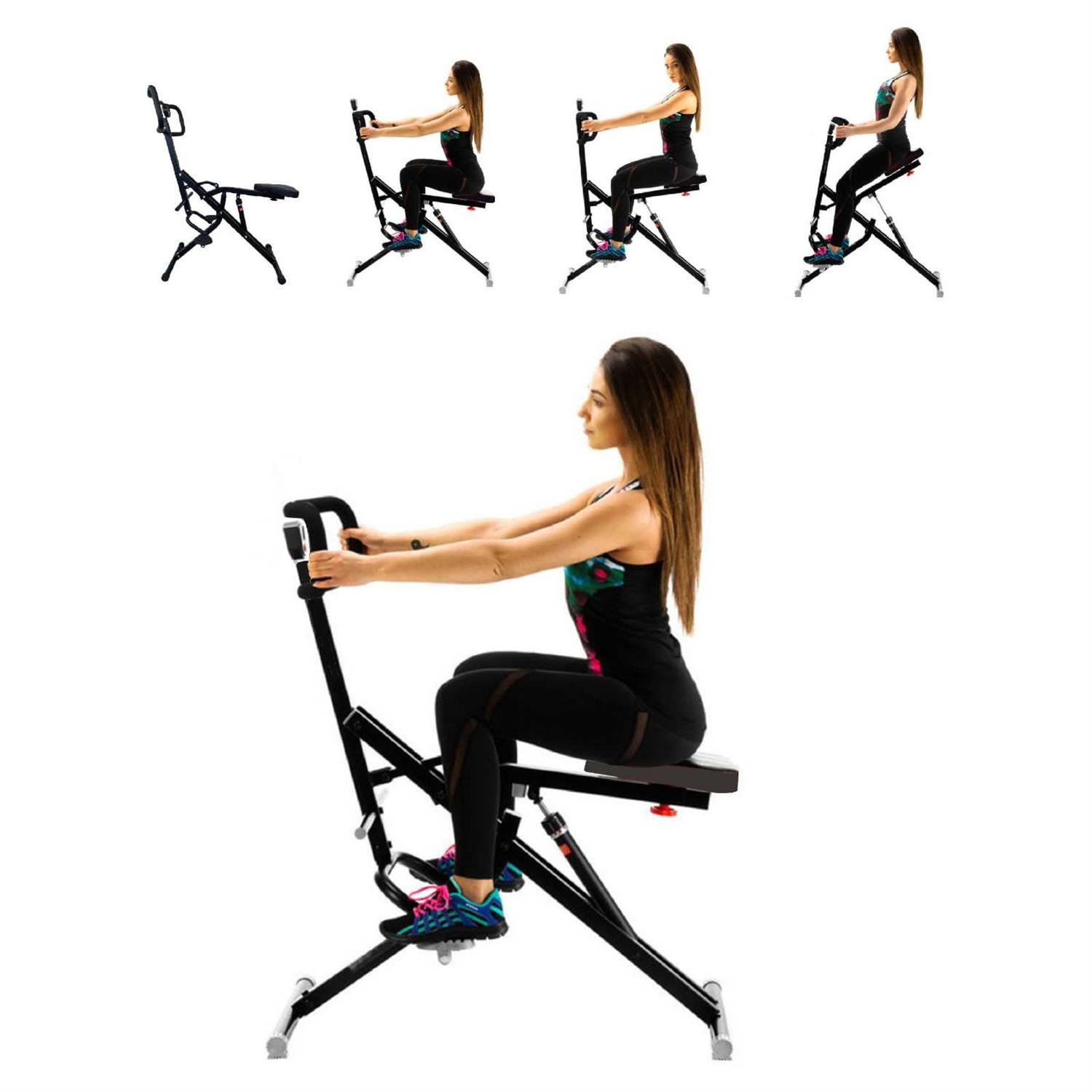 Power Rider Total Crunch Abdominal AB Core Squat Exercise Home Gym Workout Machine Core - Image 3