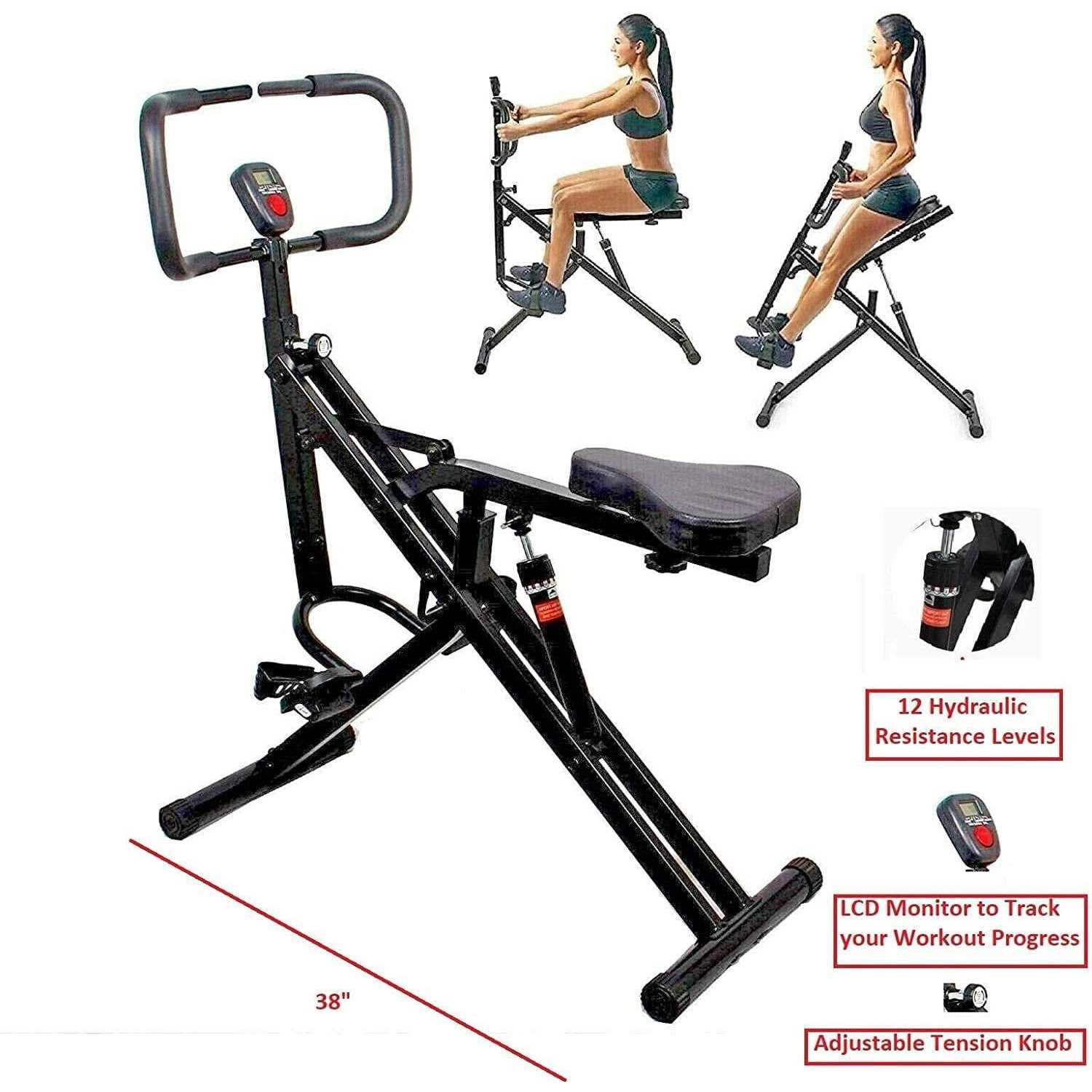Power Rider Total Crunch Abdominal AB Core Squat Exercise Home Gym Workout Machine Core - Image 4