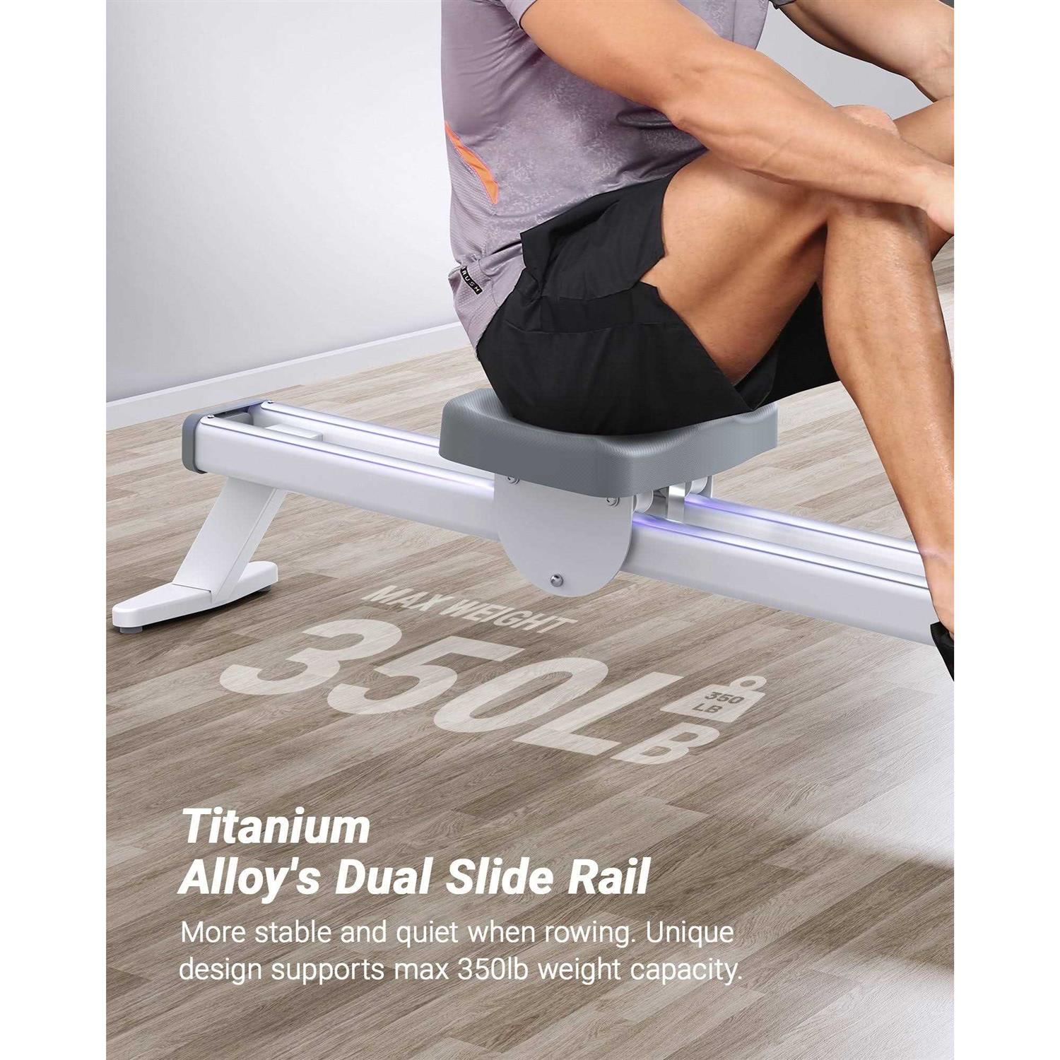 Merach Rowing Machine Magnetic Rower Machine for Home 16 Levels of Quiet Resistance - Image 3