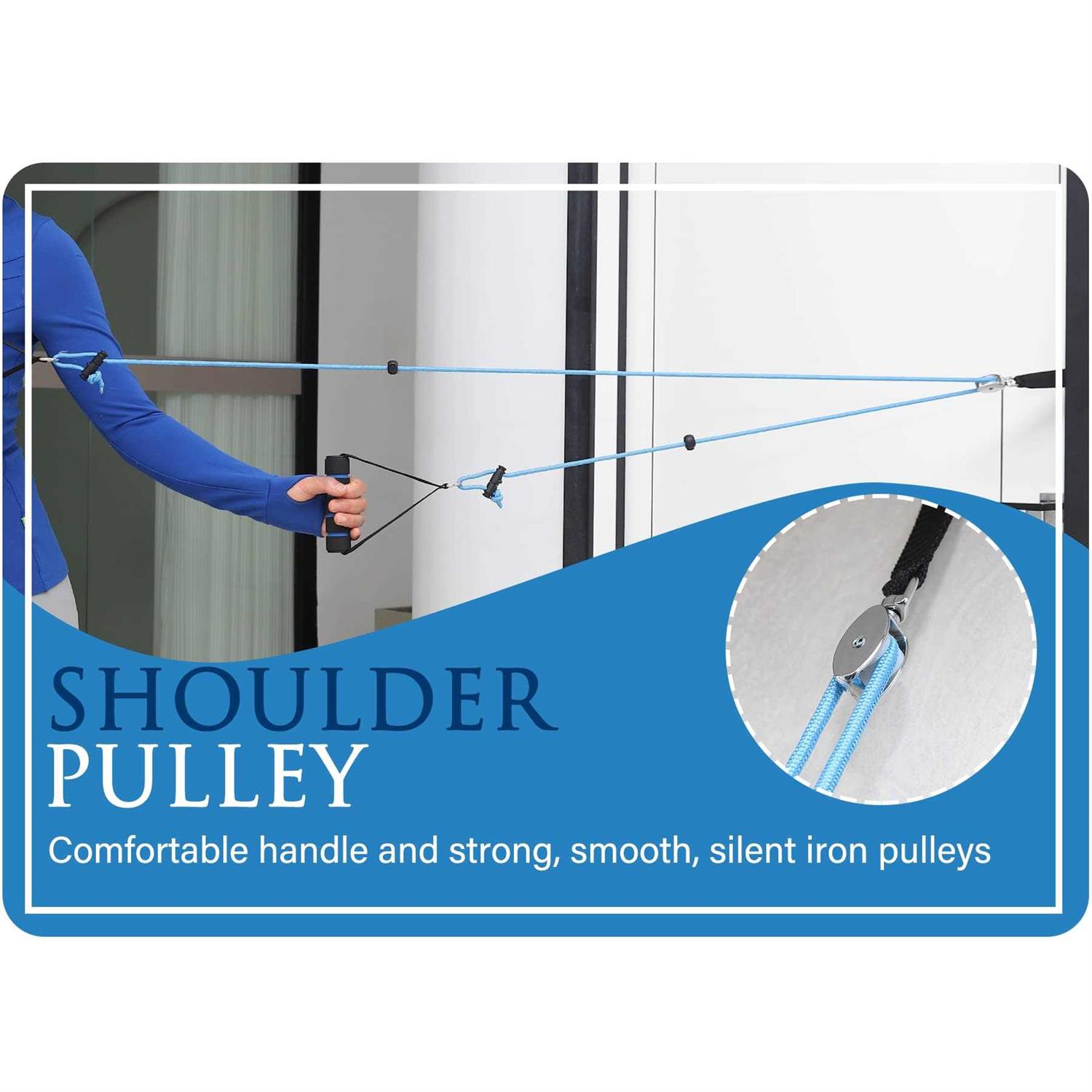 Hshbxd Shoulder Pulley Pulleys for Shoulder Rehab Over Door Exercise Pulley for Physical Therapy - Image 5