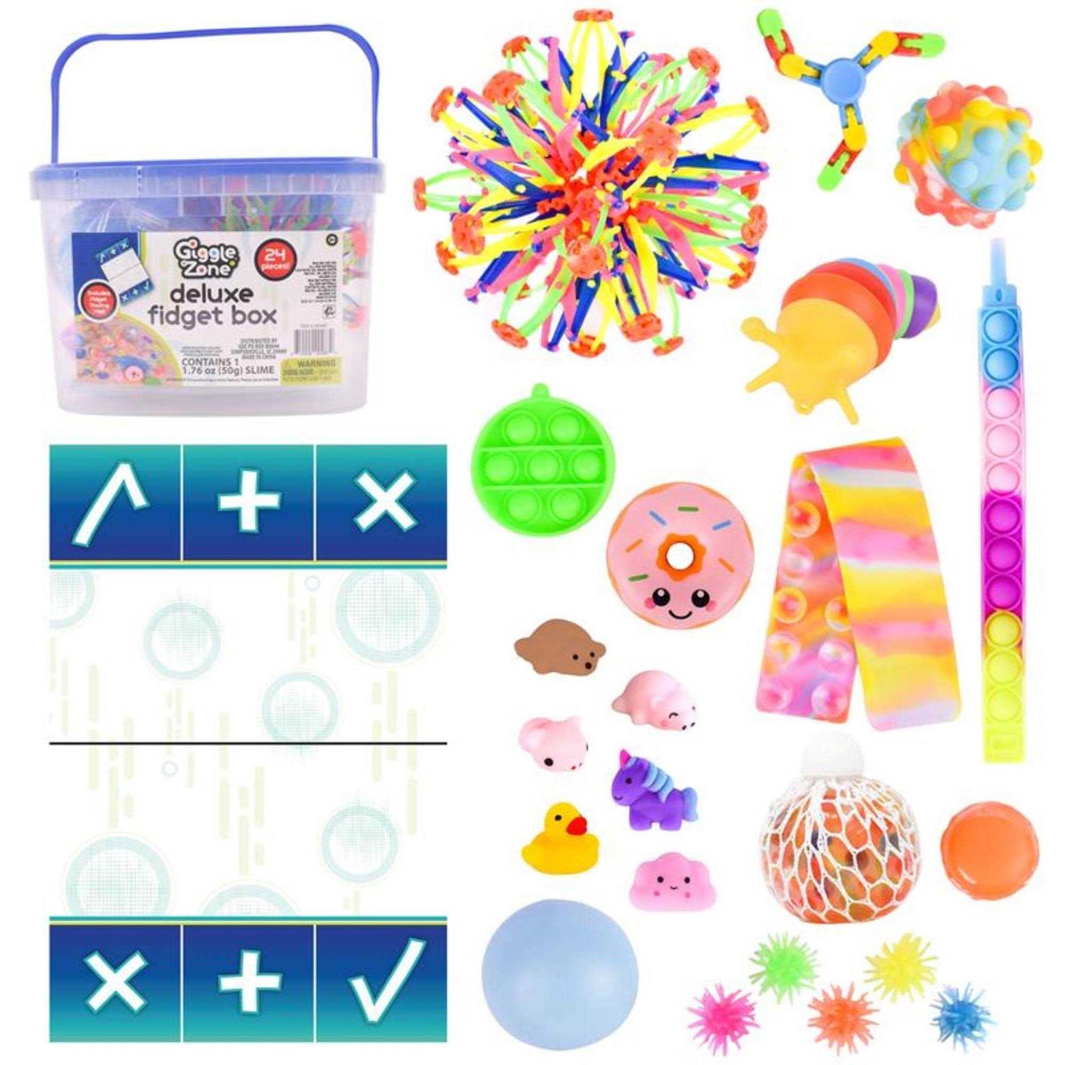 Giggle Zone 24 Piece Fidget Box Novelty Toys with Storage Container-Series 2 - Image 3