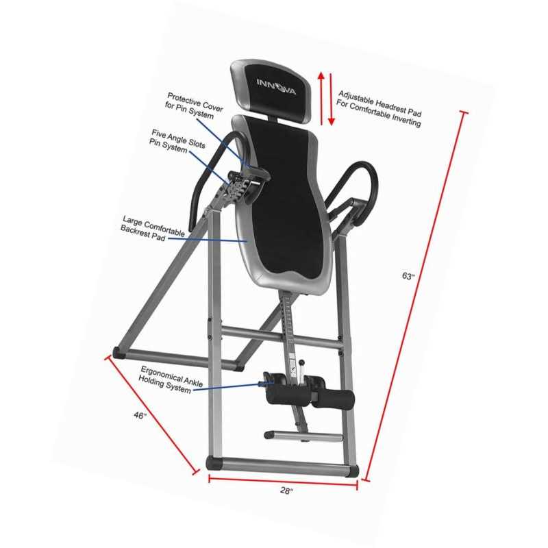 Innova Health and Fitness Innova Fitness ITX9600 Heavy Duty Inversion Therapy Table - Image 3