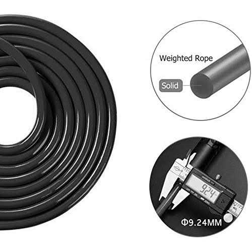 Redify Weighted Jump Rope for Workout Fitness Tangle-Free Ball Bearing Rapid Speed Skipping Rope for Mma Boxing Weight-loss,Aluminum Handle - Image 4