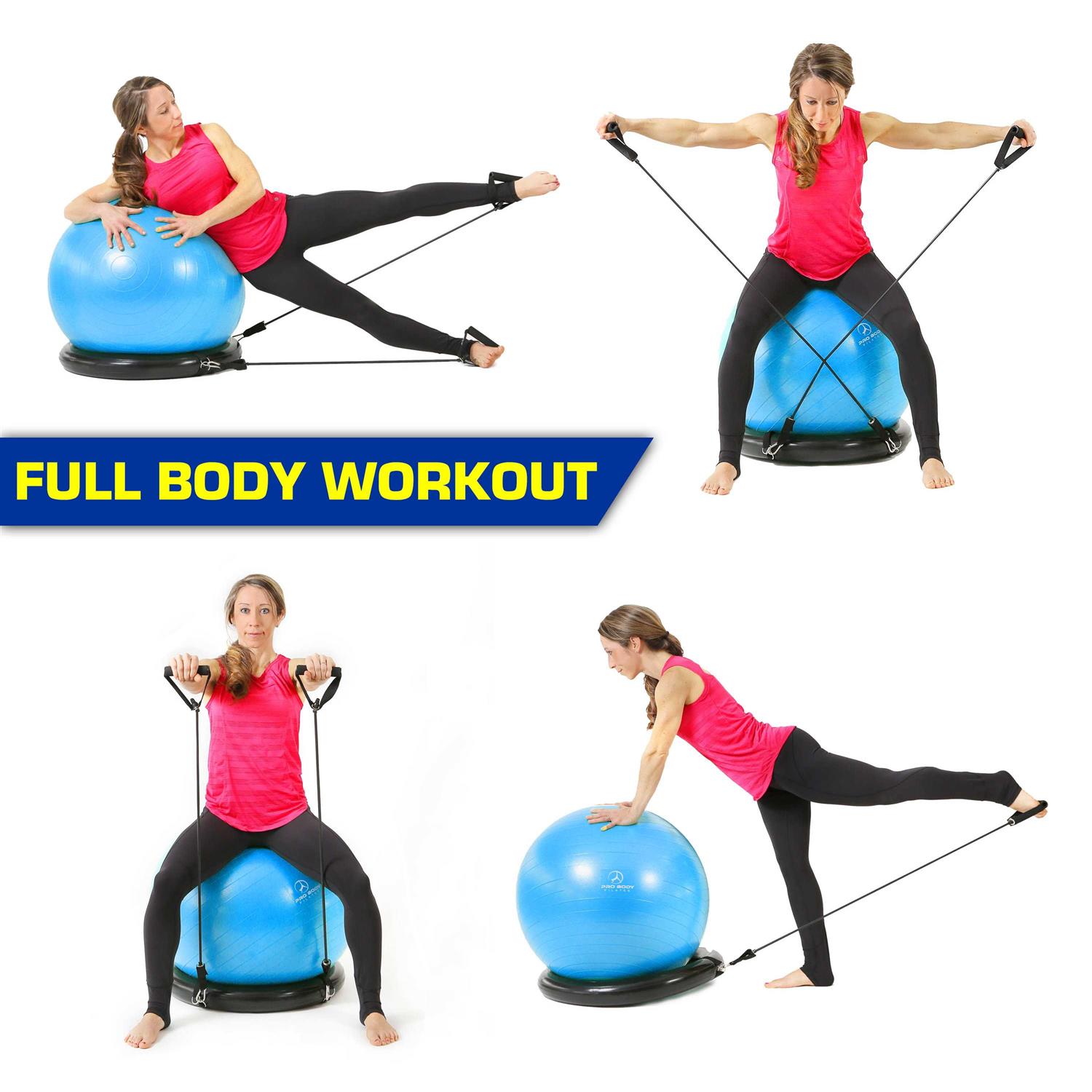 ProBody Pilates Ball Exercise Ball Yoga Ball Multiple Sizes Stability Ball Chair - Image 3