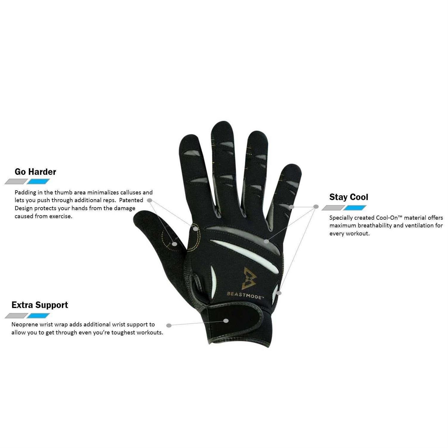 Men's Beast Mode Full Finger Fitness Gloves - Image 4