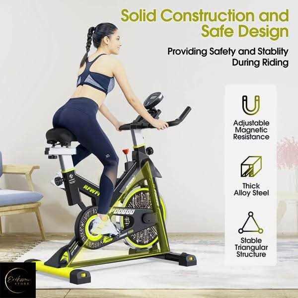 Pooboo Stationary Exercise Bike Magnetic Resistance Cycling Bicycle Indoor Cardio Workout Max - Image 4