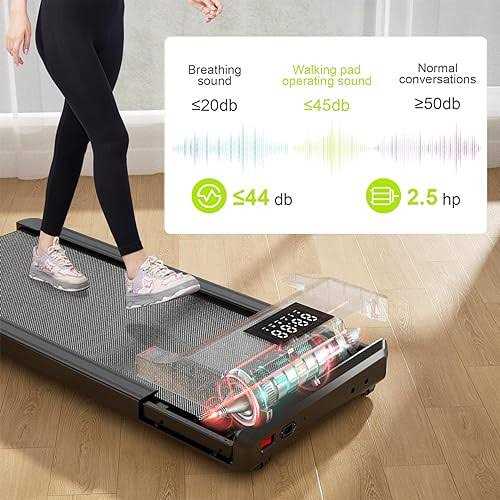 MJWW Walking Pad Under Desk Treadmill with 2.5HP Motor Walking Treadmill for Home Office Under Desk - Image 5