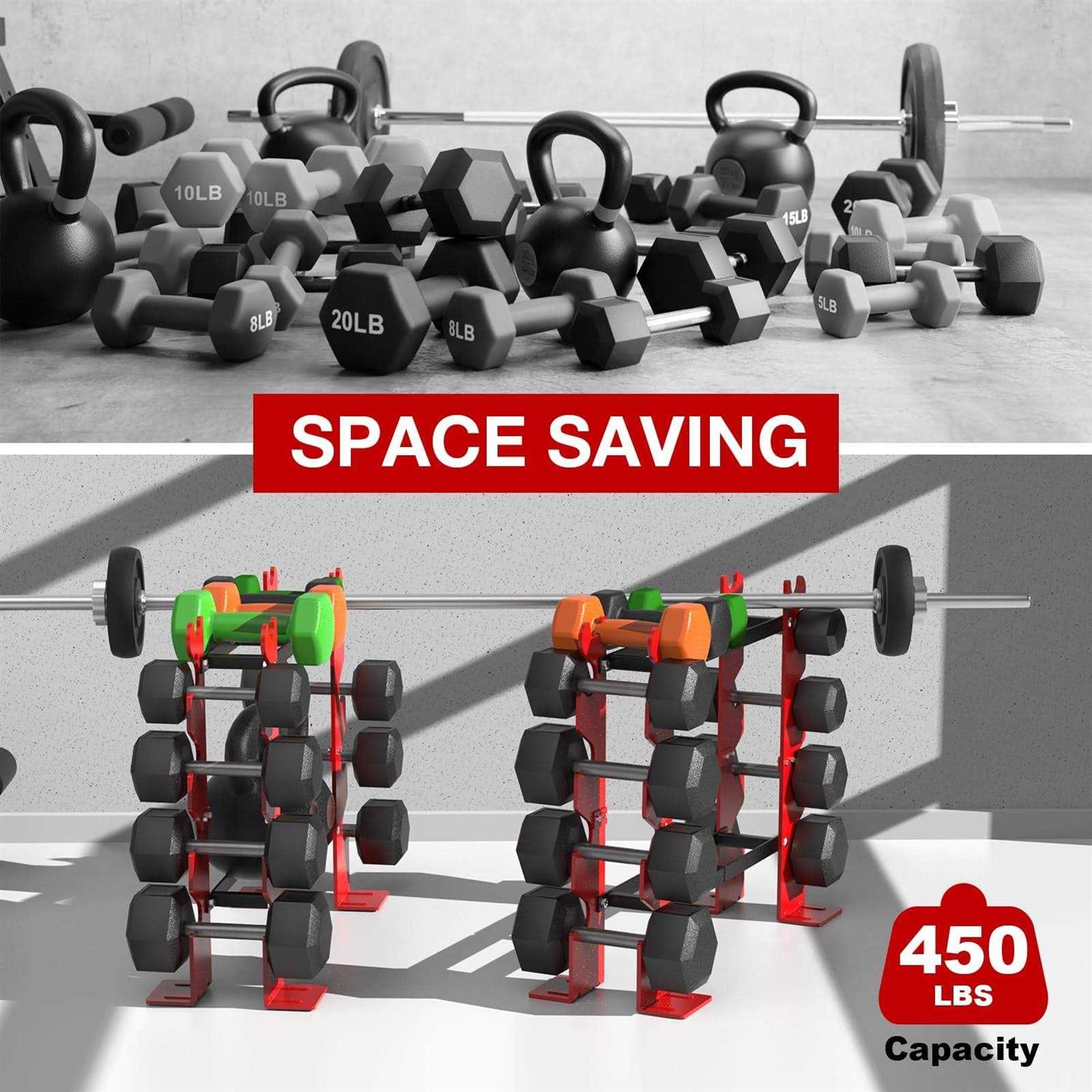 Dumbbell Rack Stand Only, Weight Rack for Dumbbells Strength Training Dumbbell Racks - Image 3