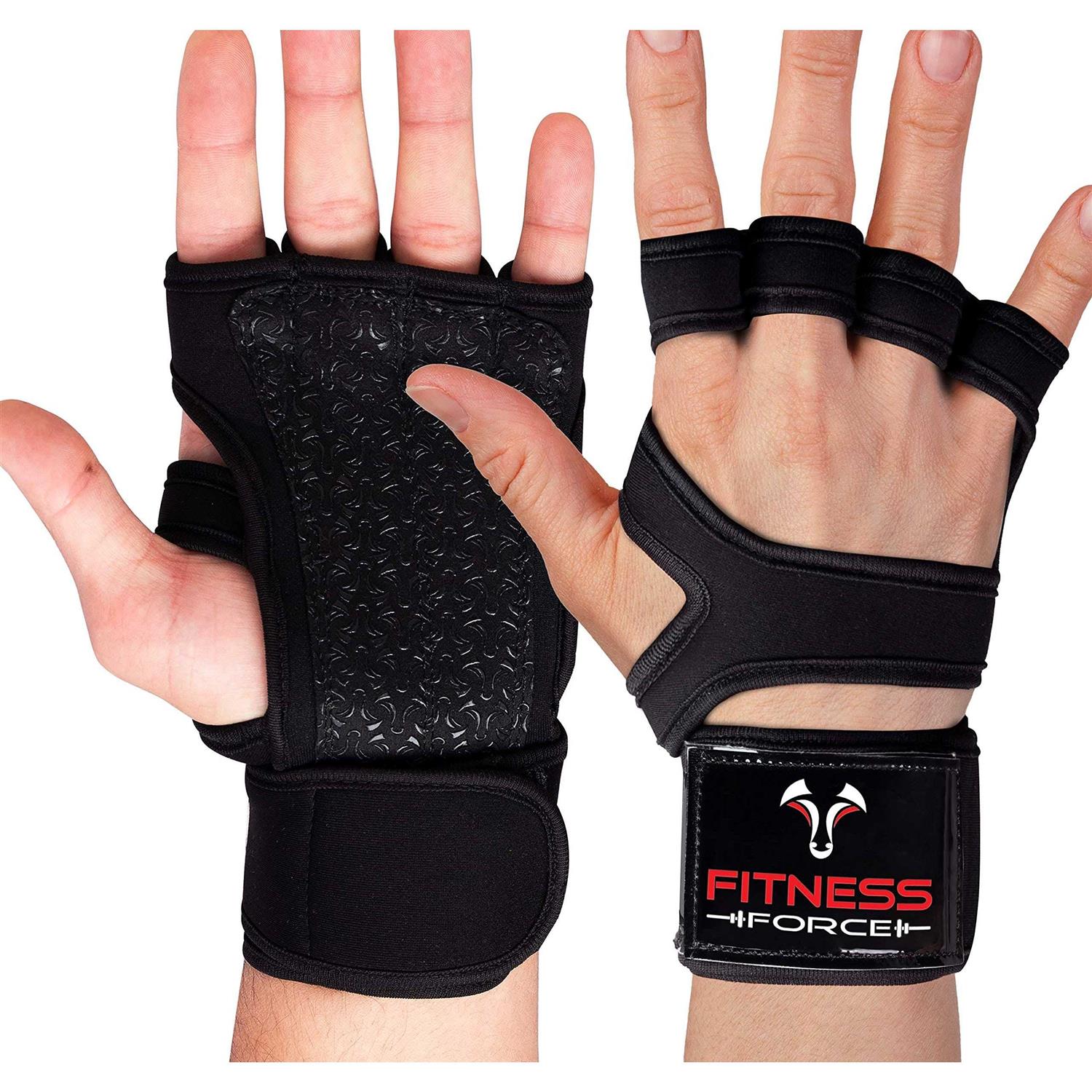Fitness Force Ventilated Gym Gloves for Men with Built-in Wrist Support for Workouts Weightlifting Workout Gloves for Women Exercise Fitness - Image 3