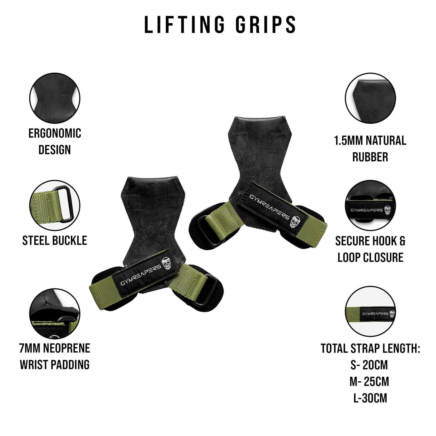 Gymreapers Weight Lifting Grips for Heavy Powerlifting Deadlifts Rows - Image 5