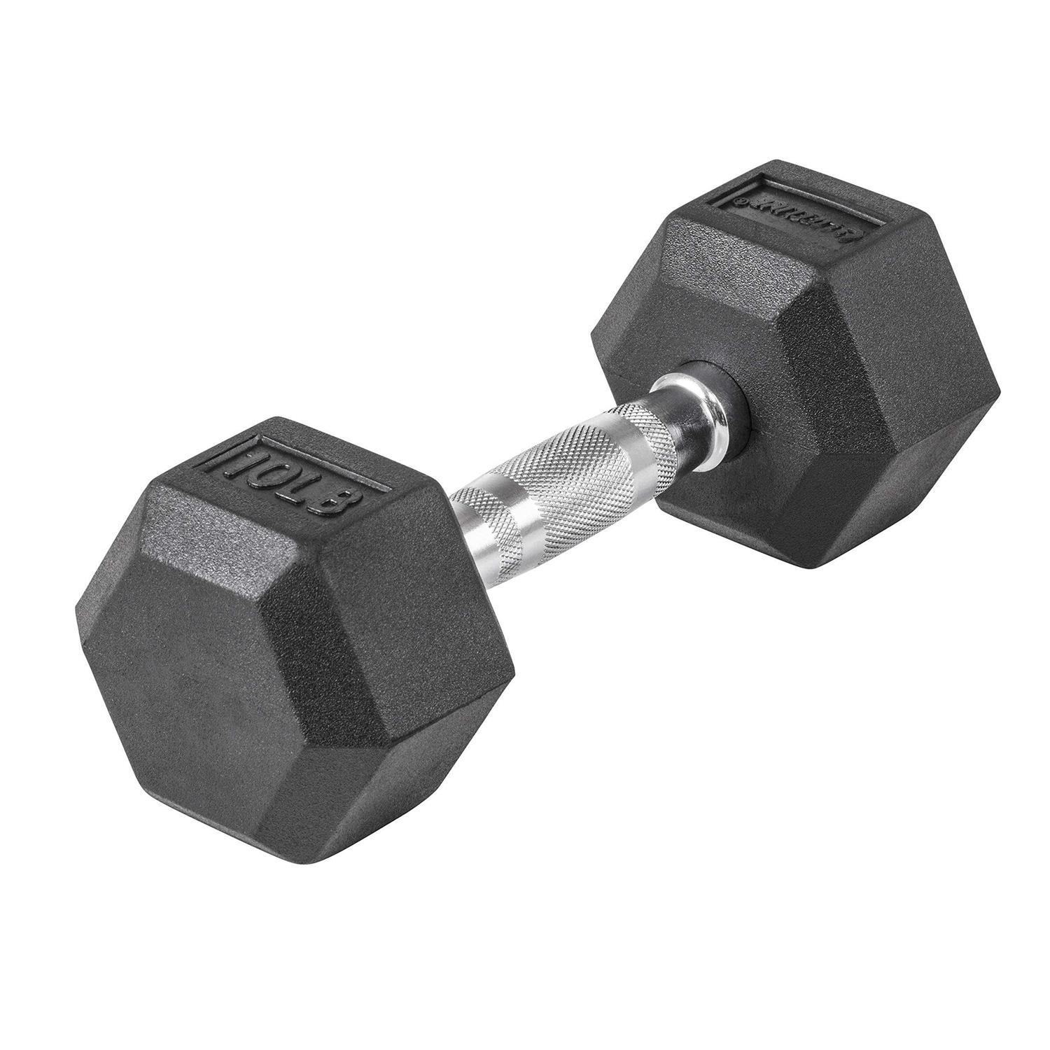 Lifeline Hex Rubber Dumbbell - Image 3