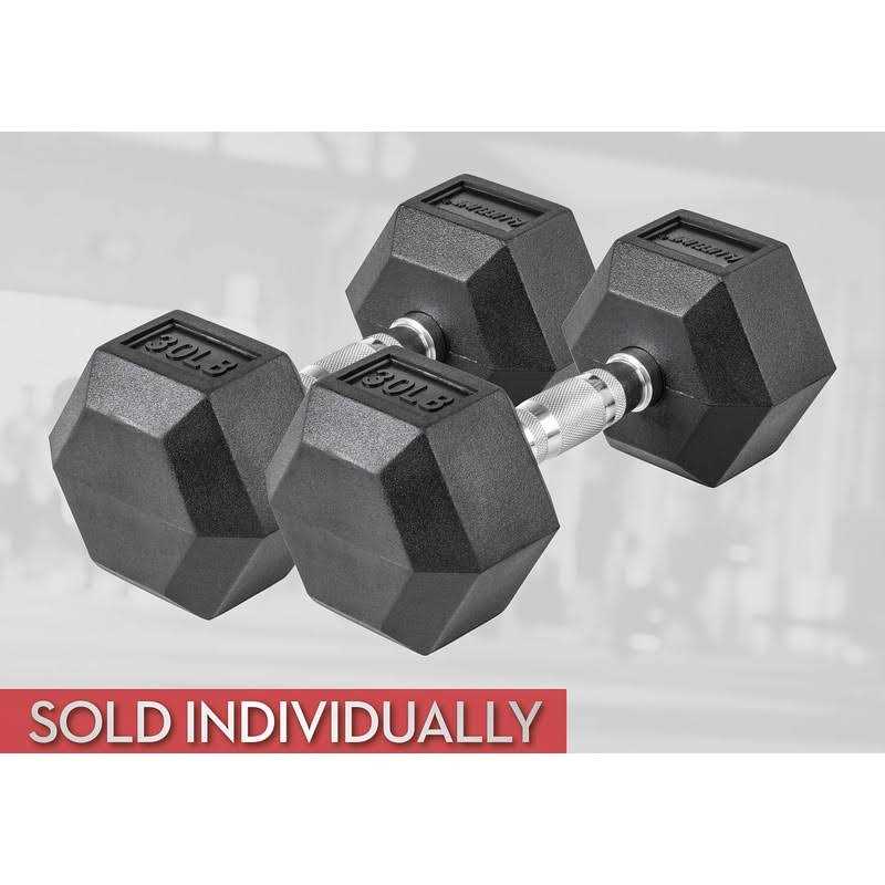 Lifeline Hex Rubber Dumbbell - Image 5