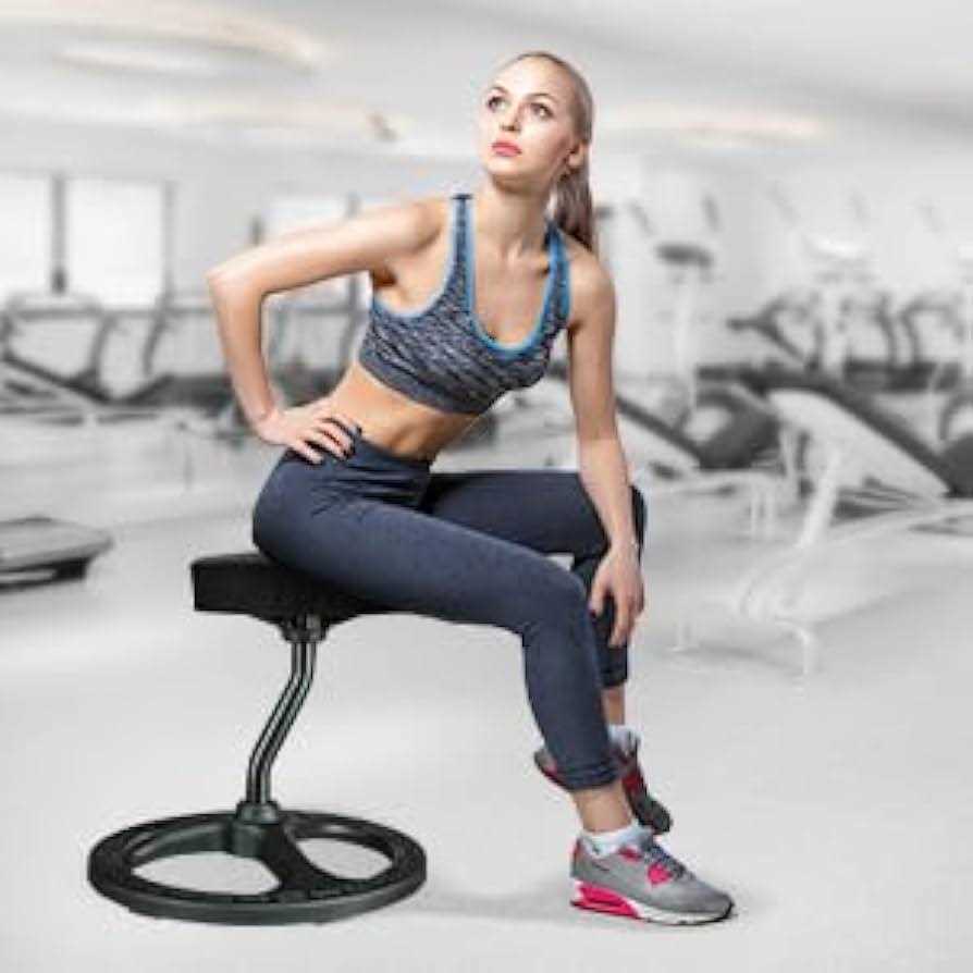 Upaloop Fitness Seat Stool Chair for Stability Balance Yoga Office School Wellness Active Sitting - Image 3