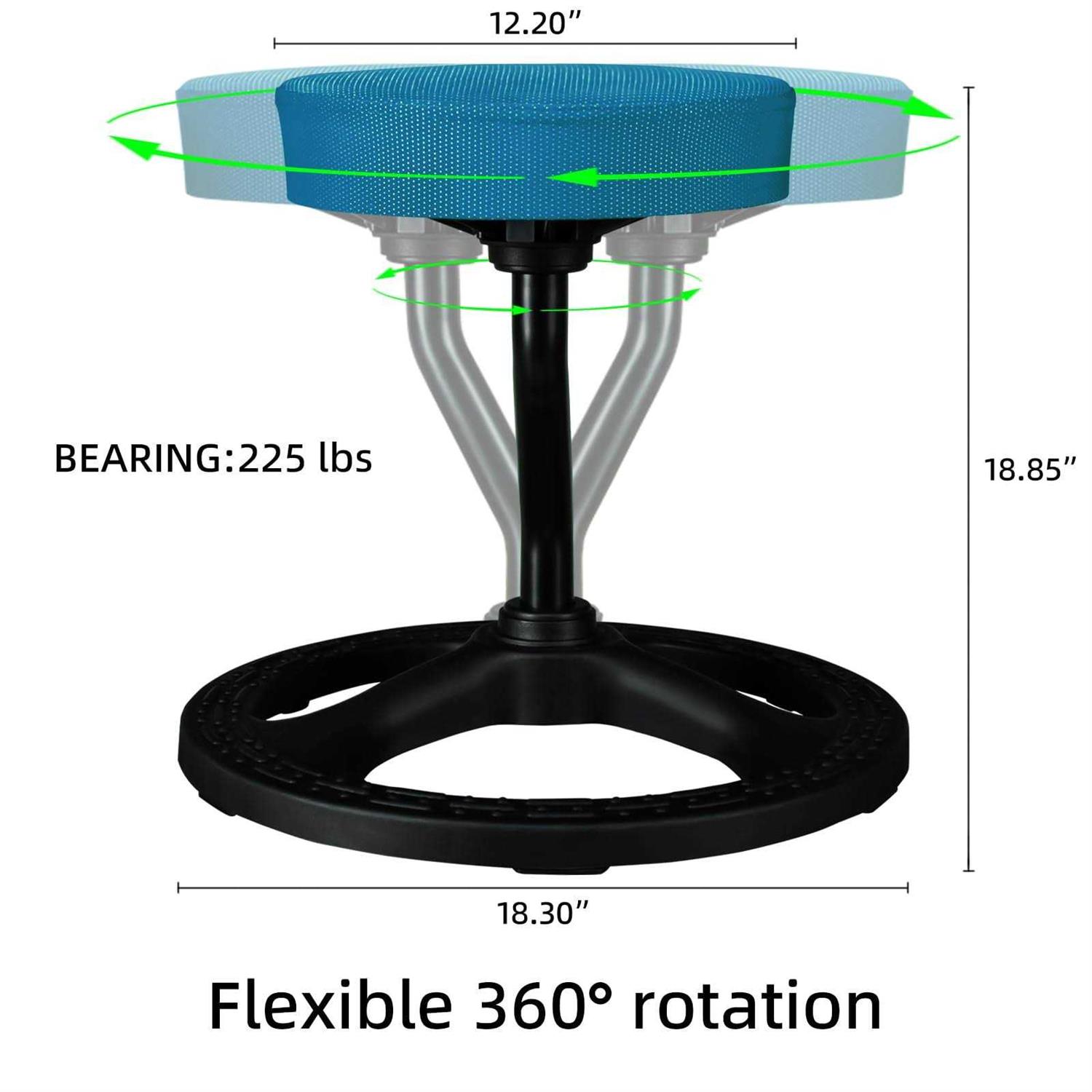 Upaloop Fitness Seat Stool Chair for Stability Balance Yoga Office School Wellness Active Sitting - Image 4