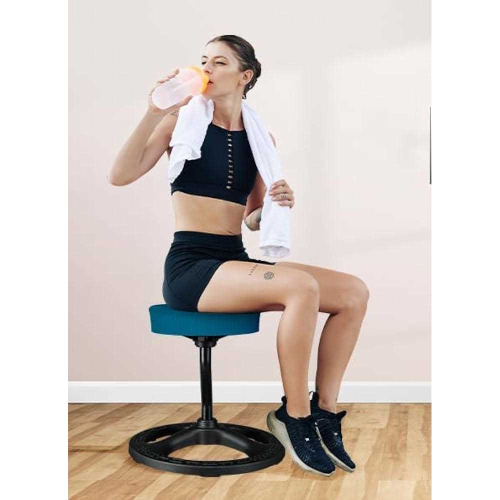 Upaloop Fitness Seat Stool Chair for Stability Balance Yoga Office School Wellness Active Sitting - Image 5
