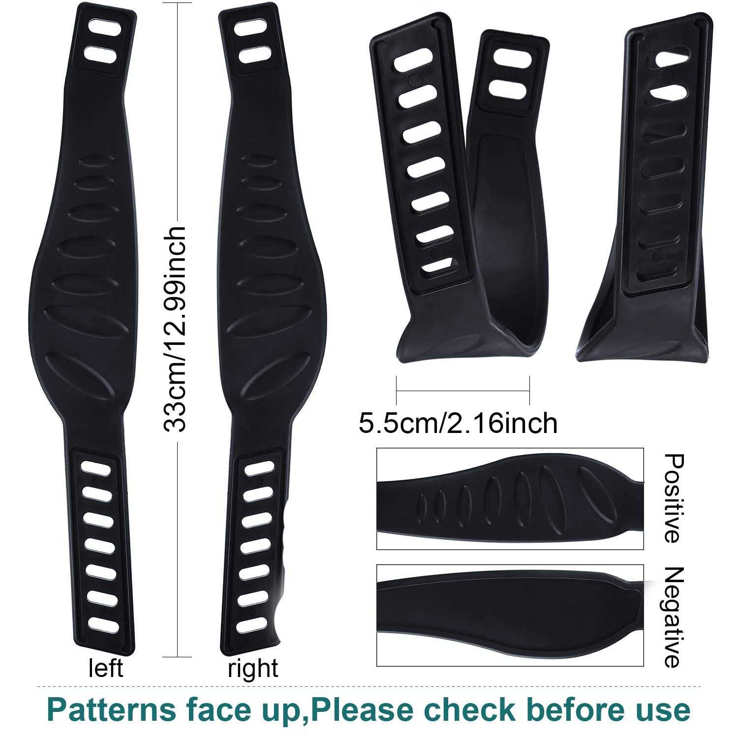 Gejoy 2 Pairs Exercise Bike Pedal Straps Universal Pedal Straps for Exercise Cycle Home or Gym - Image 4
