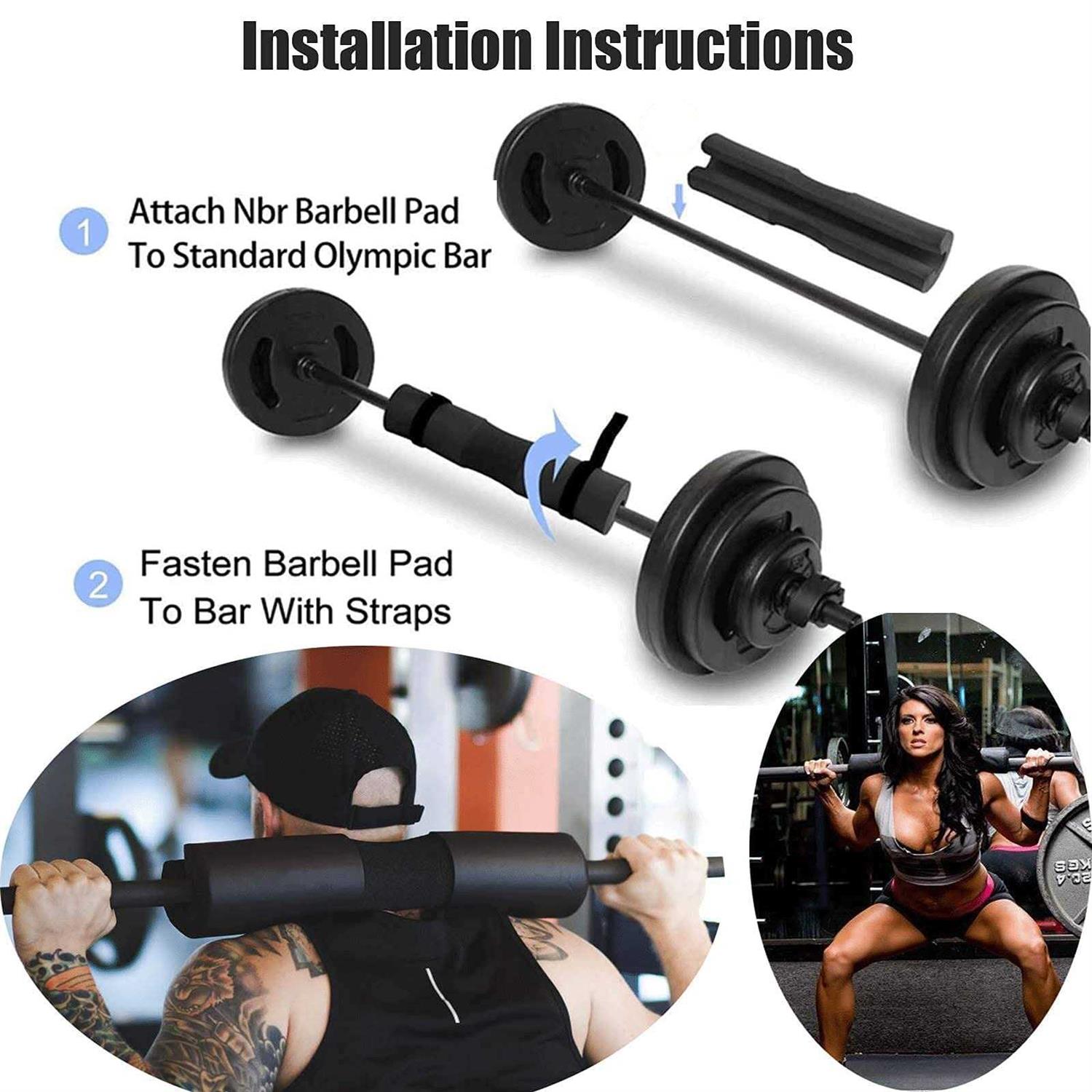 LAVVON Squat Pad Foam Barbell Pad for Squats Cushion Lunges & Bar Padding for Hip Thrusts - Image 3