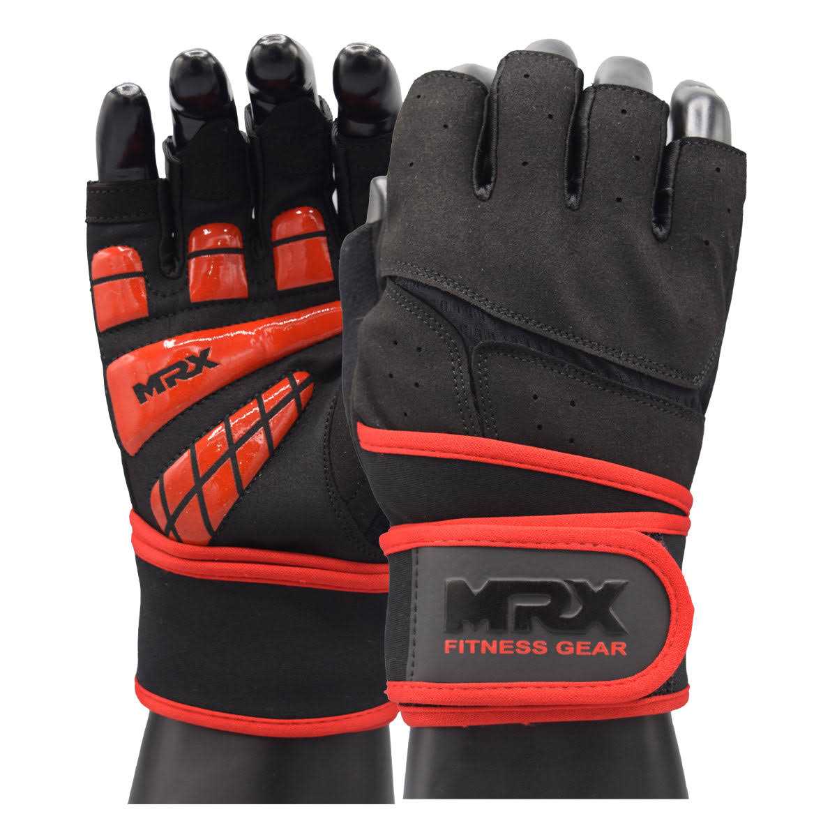 MRX Weightlifting Gloves for Men Workout Gloves Mens Wrist Support Lifting Gloves Male Gym Gloves - Image 4
