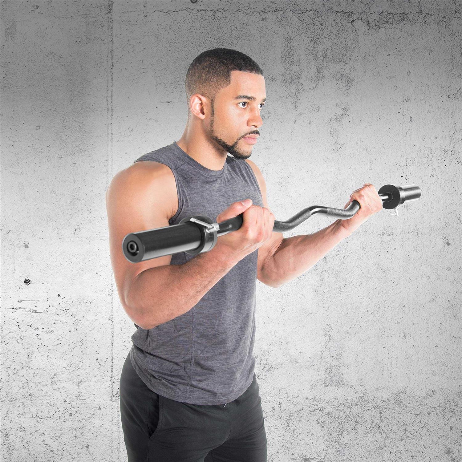 Cap Barbell Olympic EZ Curl Bar - Image 4