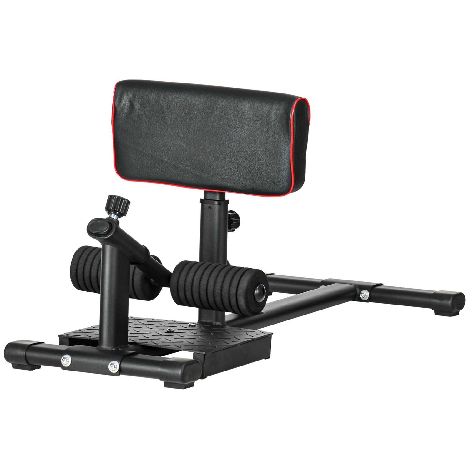 Soozier Sissy Squat Machine, Leg Workout Equipment with Adjustable Pad, Rollers and Non-slip Foot Plate - Image 4