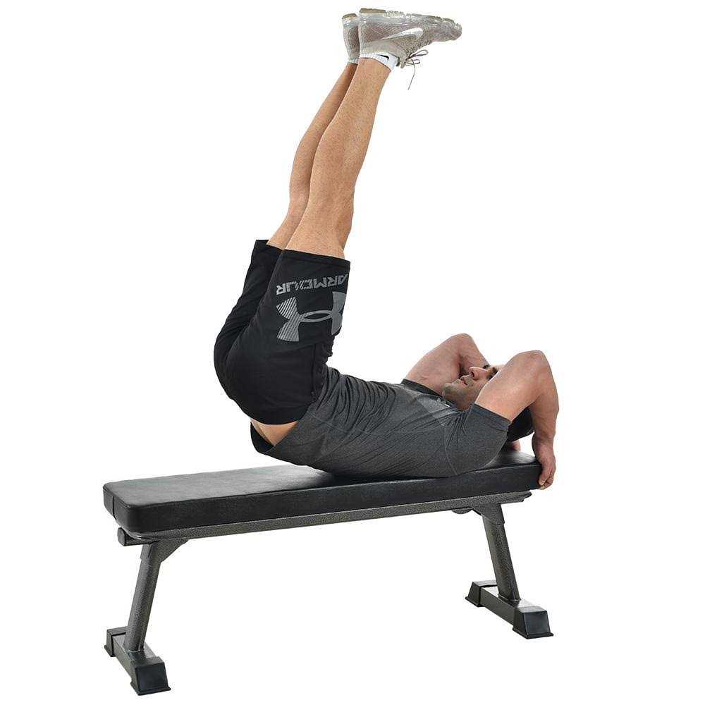 Finer Form Gym Quality Foldable Flat Bench for Multi-Purpose Weight Training and Ab Exercises - Image 3