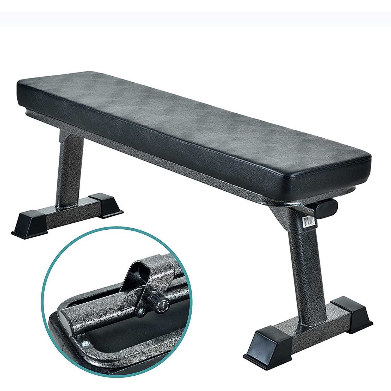 Finer Form Gym Quality Foldable Flat Bench for Multi-Purpose Weight Training and Ab Exercises - Image 4
