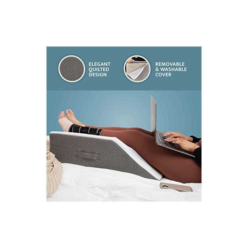 Kolbs Leg Elevation Pillow Stylish Chic Jacquard Cover Pillow Surgery - Image 4