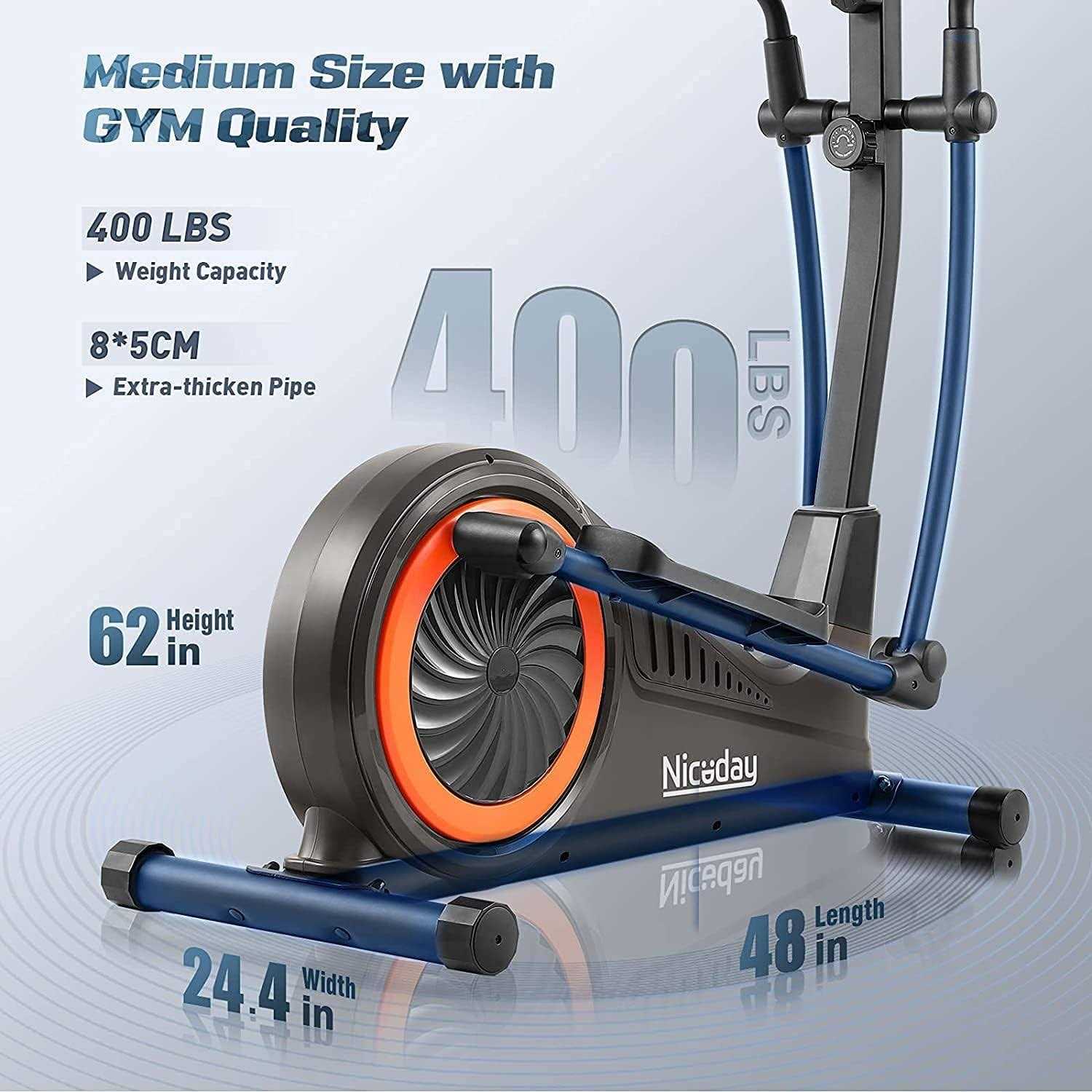Niceday Elliptical Machine Cross Trainer with Hyper-Quiet Magnetic Driving System - Image 3