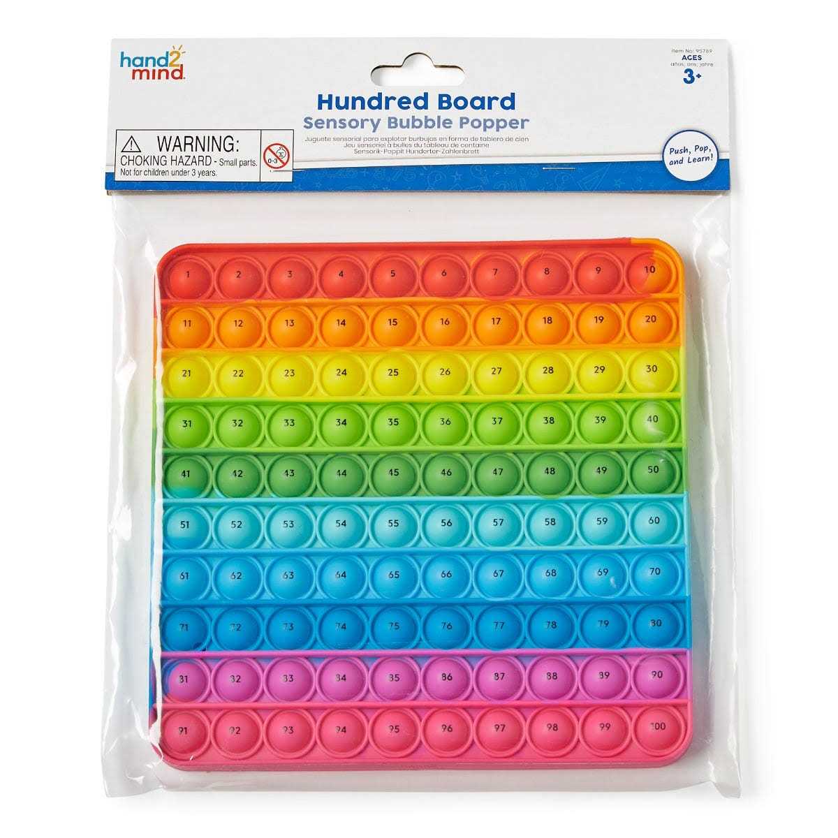 hand2mind Hundreds Board Pop It Sensory Bubble Popper - Image 5