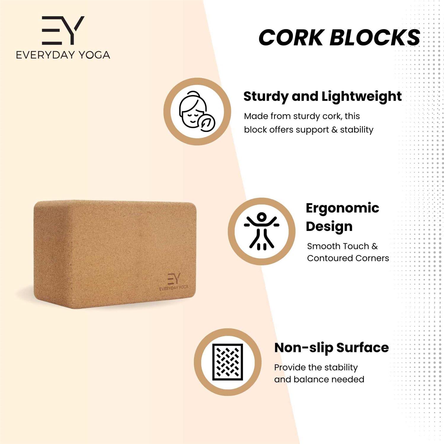 Everyday Yoga Cork Block - Image 4