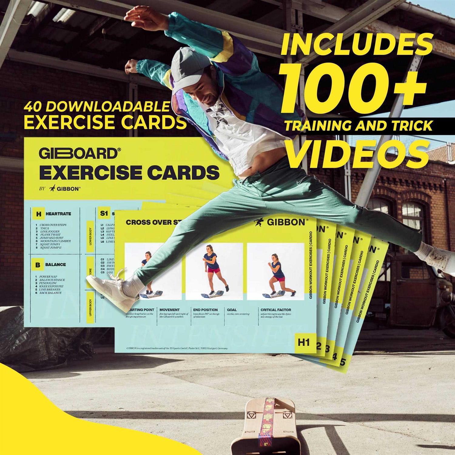 Gibbon GiBoard Balance Board for Adults & Kids Slackline Workout Equipment Home Gym Training - Image 5