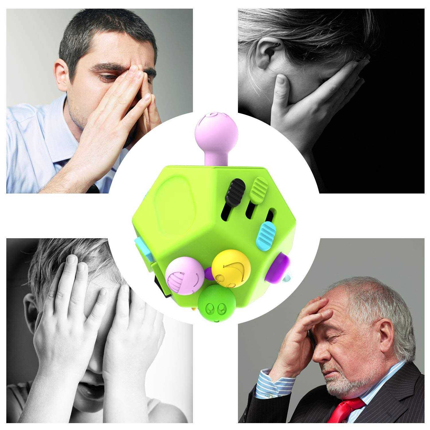 Fidget Dodecagon –12-Side Fidget Toys Cube Relieves Stress and Anxiety Anti Depression Cube for Children and Adults Autism - Image 3