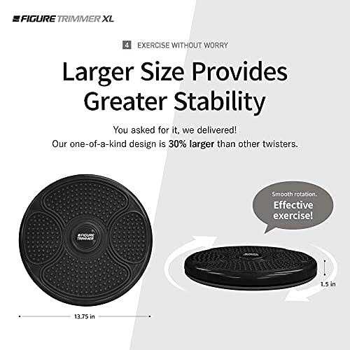 Figure Trimmer XL Core Ab Twister Board for Exercise 14 inch Large Waist Twisting Twist Disc for Slimming and Strengthening Abdo - Image 4