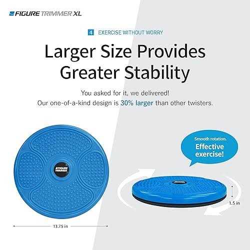 Figure Trimmer XL Core Ab Twister Board for Exercise 14 inch Large Waist Twisting Twist Disc for Slimming and Strengthening Abdo - Image 3