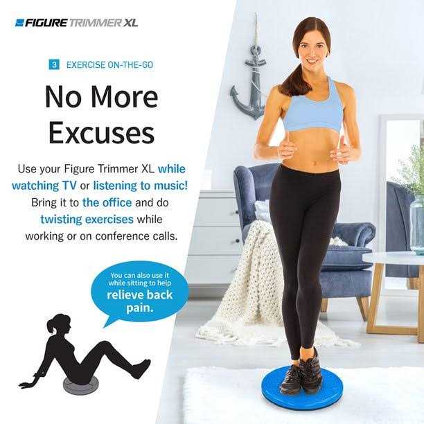 Figure Trimmer XL Core Ab Twister Board for Exercise 14 inch Large Waist Twisting Twist Disc for Slimming and Strengthening Abdo - Image 3